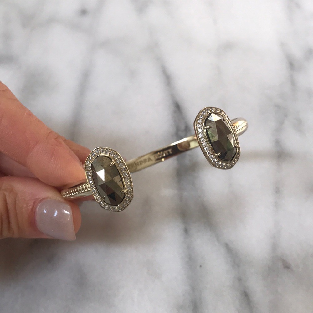 Kendra Scott Gold Pave Pyrite Bracelet